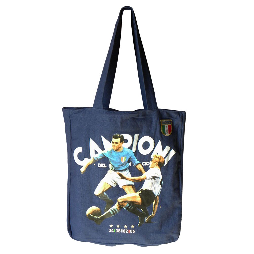 FIGC blue shopping bag