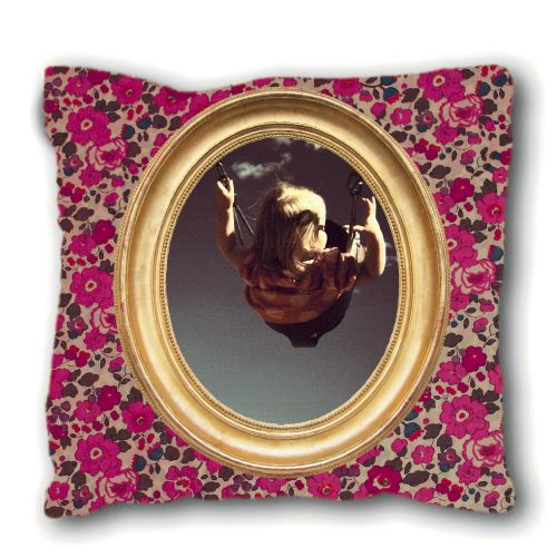 Small LOUIS PHILIPPE pink liberty cushion