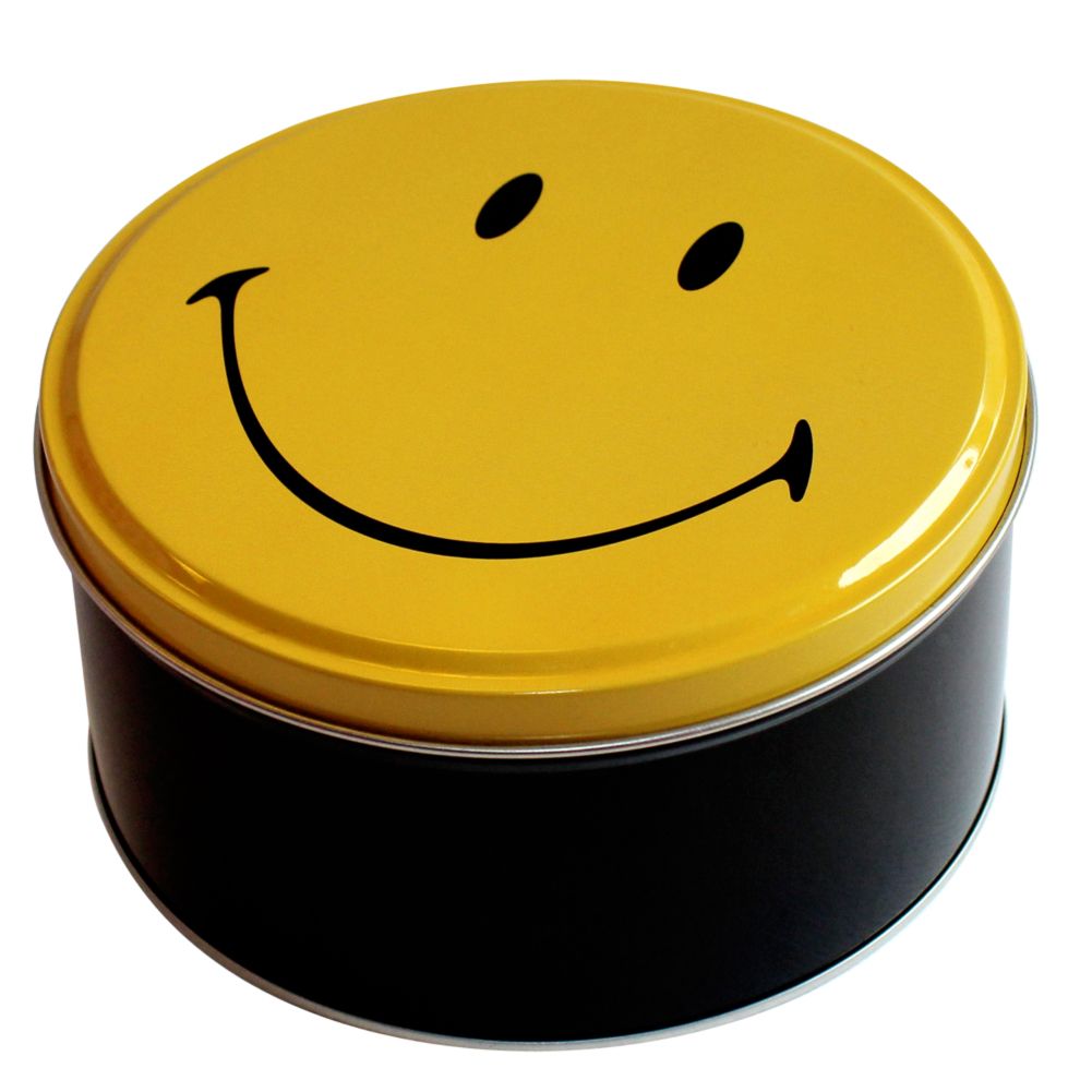 Smiley round box