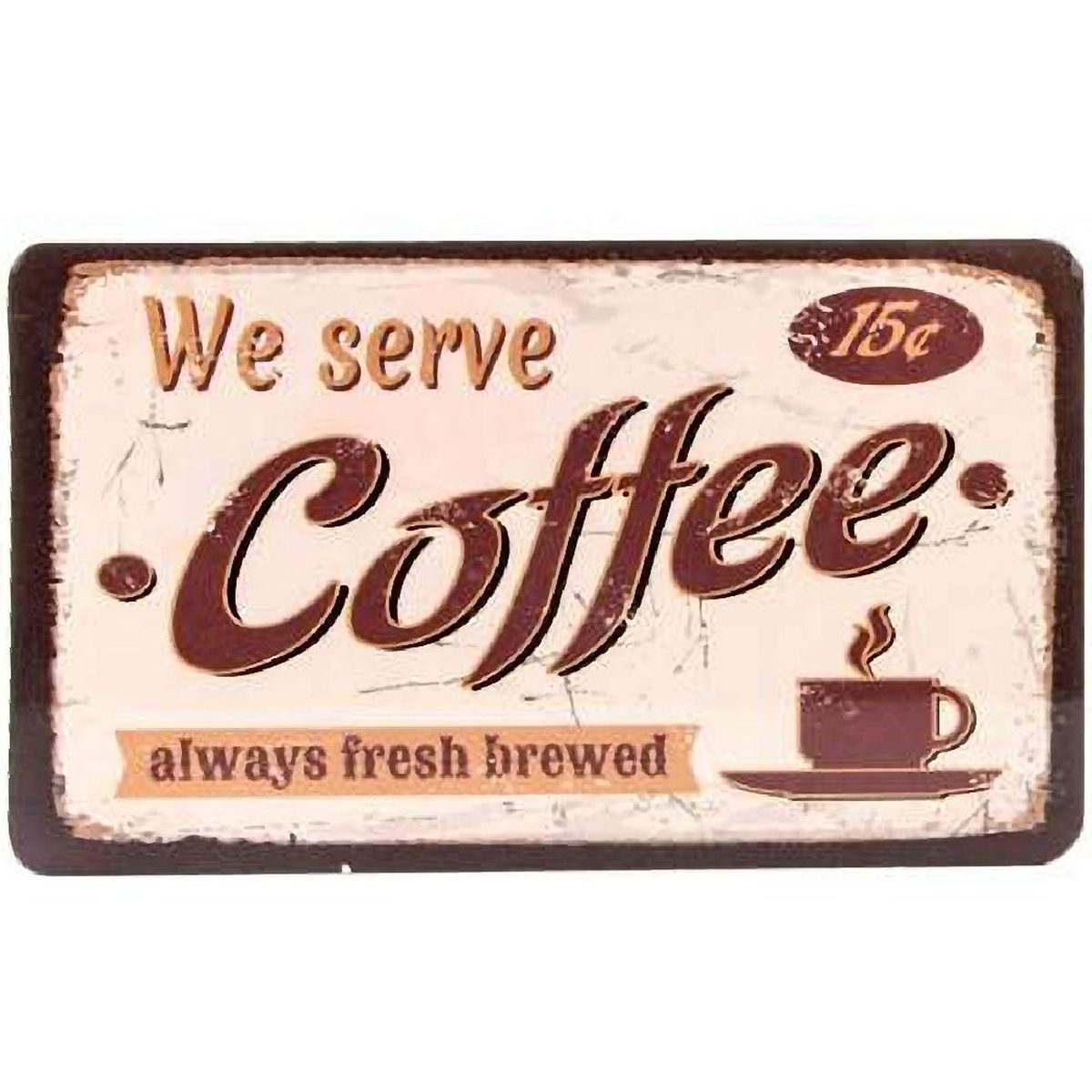 We serve Coffee Cutting board 23 x 14 cm