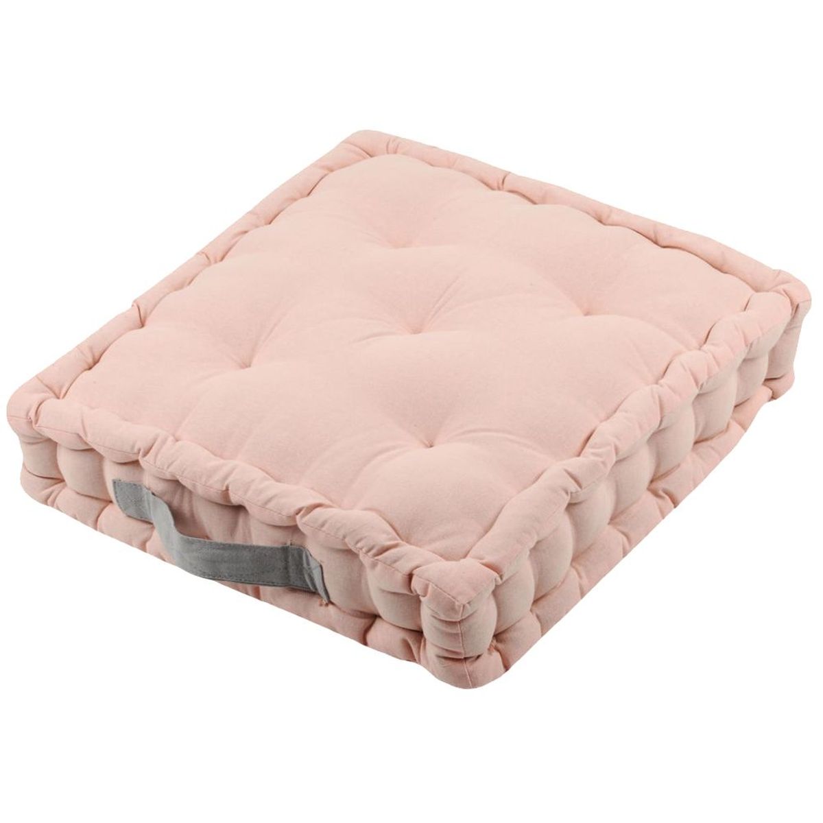 Cotton Floor Cushion Light Pink 45 cm