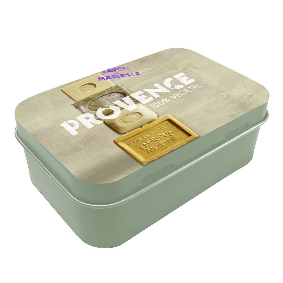 Provence soap box - Marseille soap 10 x 6.5 x 3.5 cm