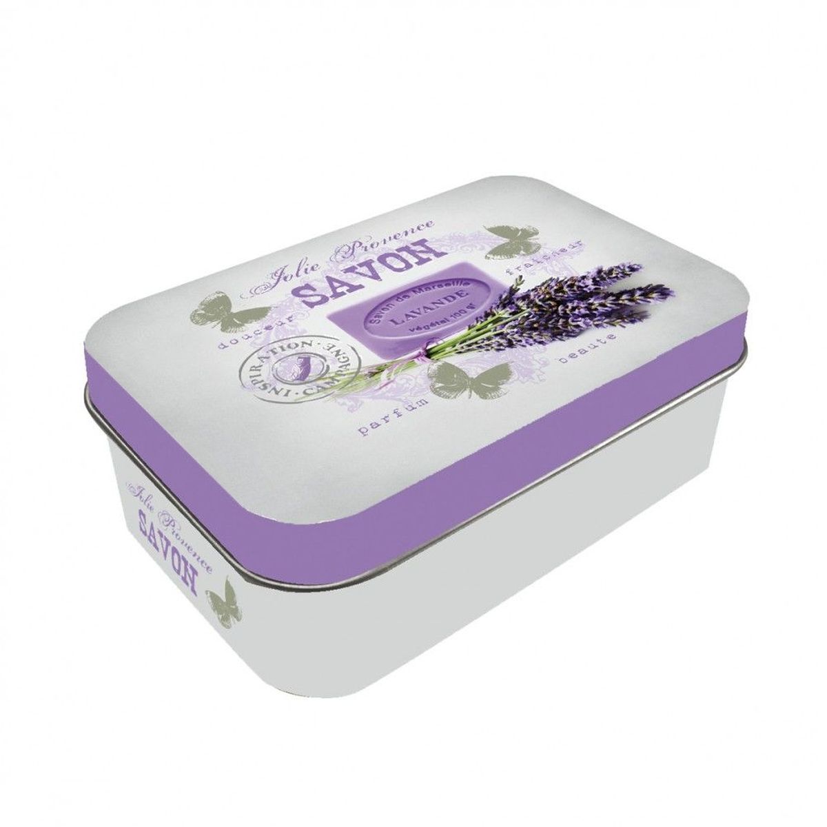 Provence soap box - Marseille soap 10 x 6.5 x 3.5 cm