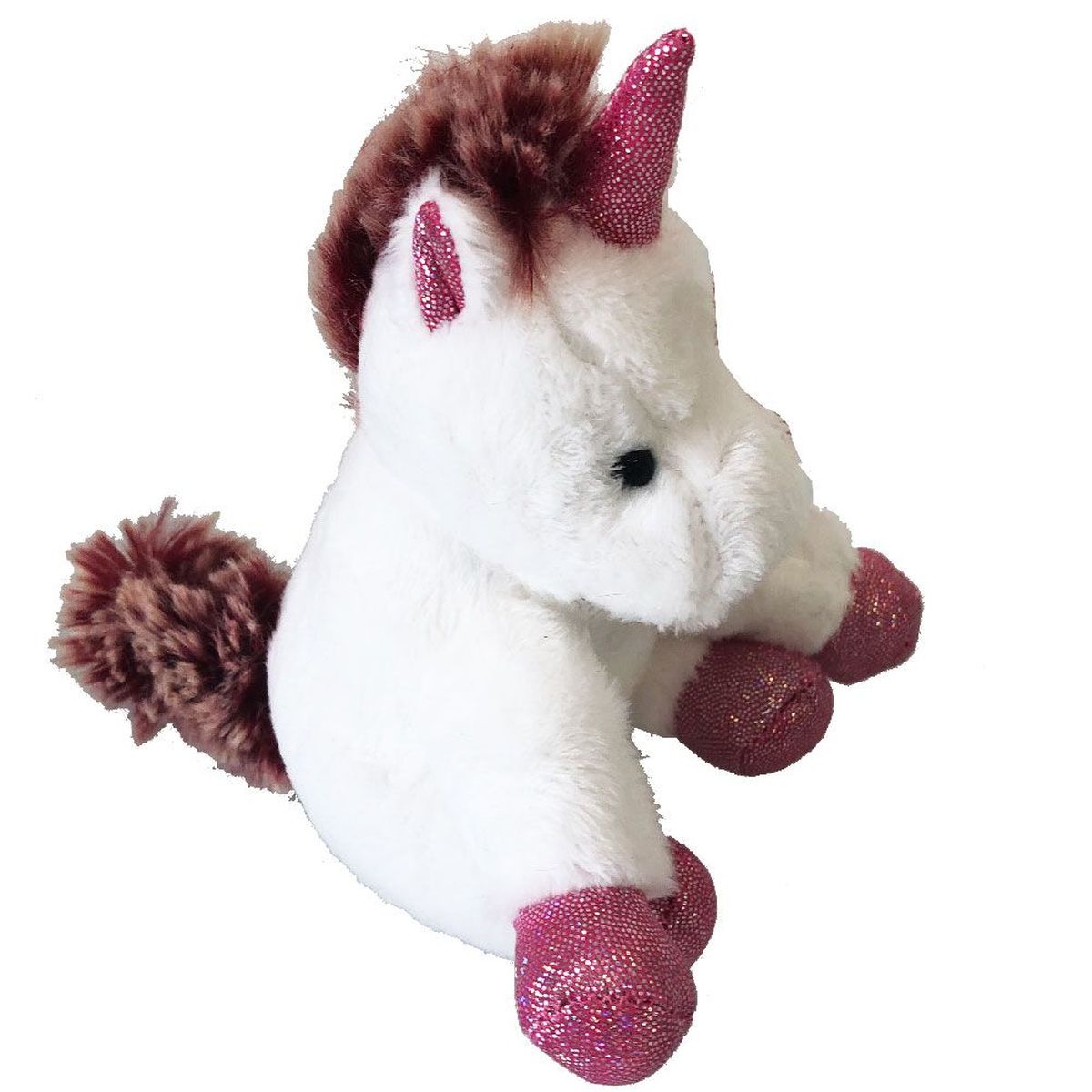 Unicorn Plush Pink and White 11 cm