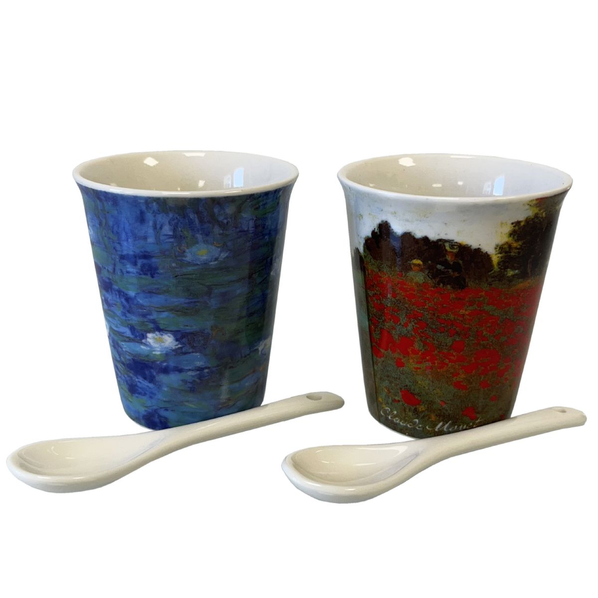 Set of 4 Ceramic Espresso Cups - Claude Monet