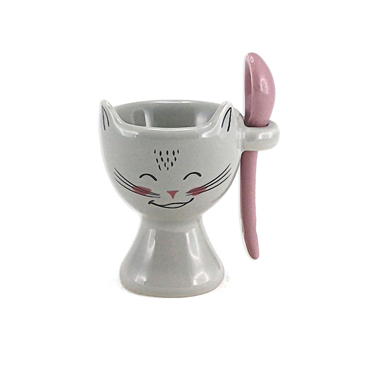 Ceramic Egg Cup with spoon - PACHAT Collection