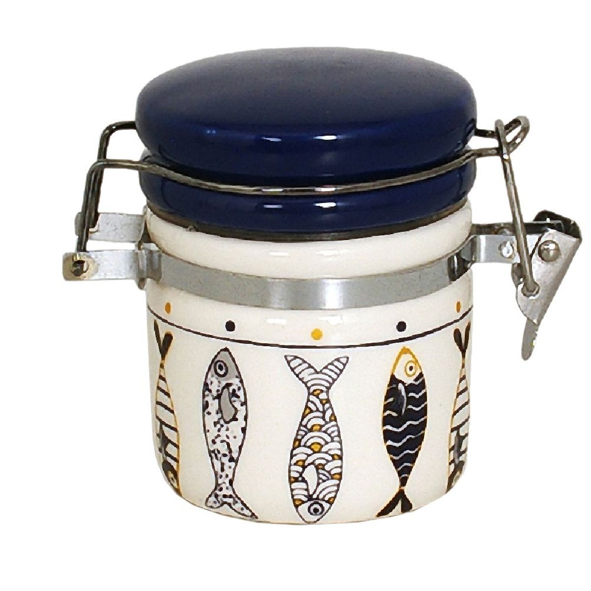 Ceramic salt pot with spoon - DORY