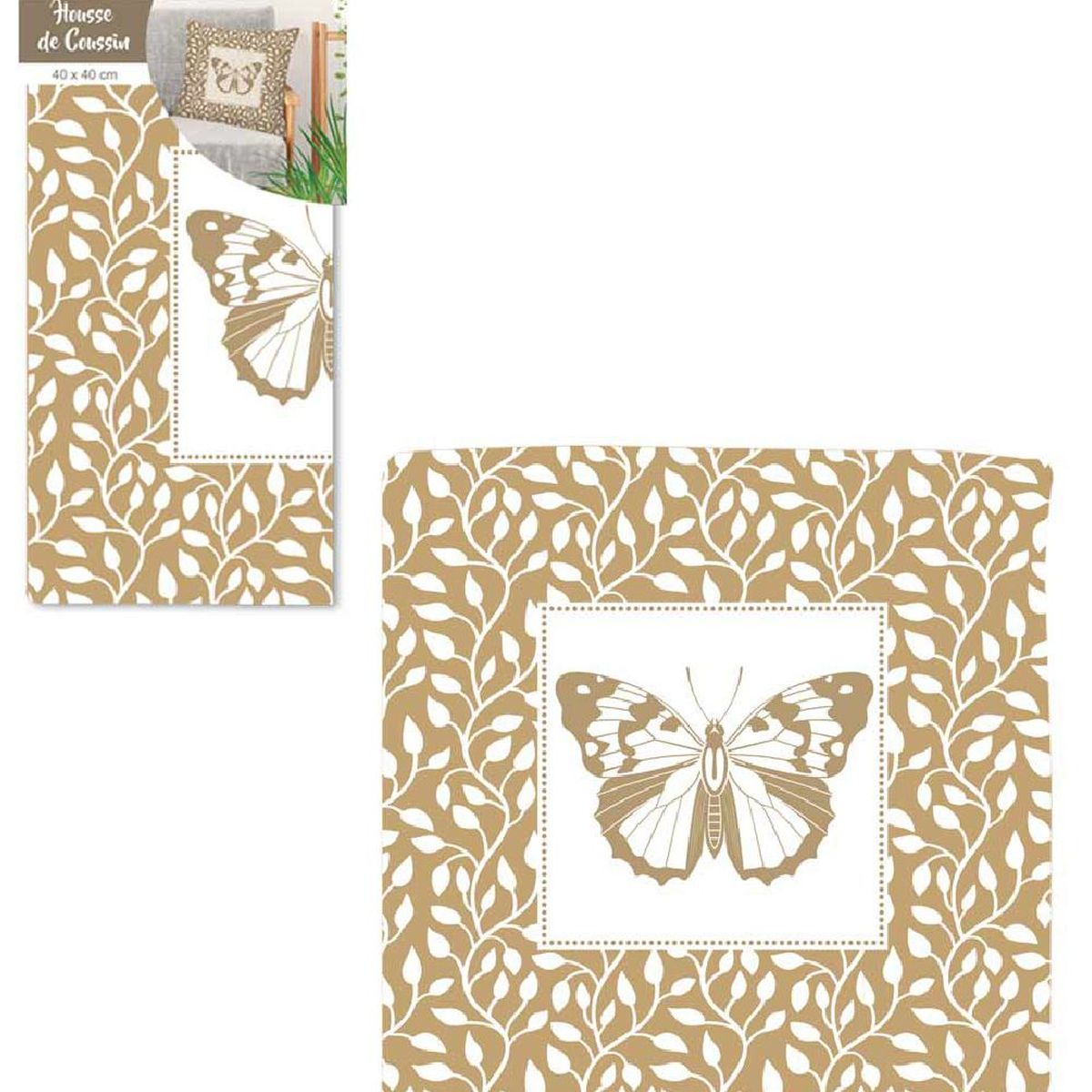Cushion Cover 40 x 40 cm - Butterflies