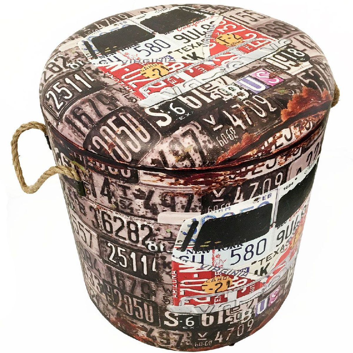 USA Retro ottoman storage box 40 cm