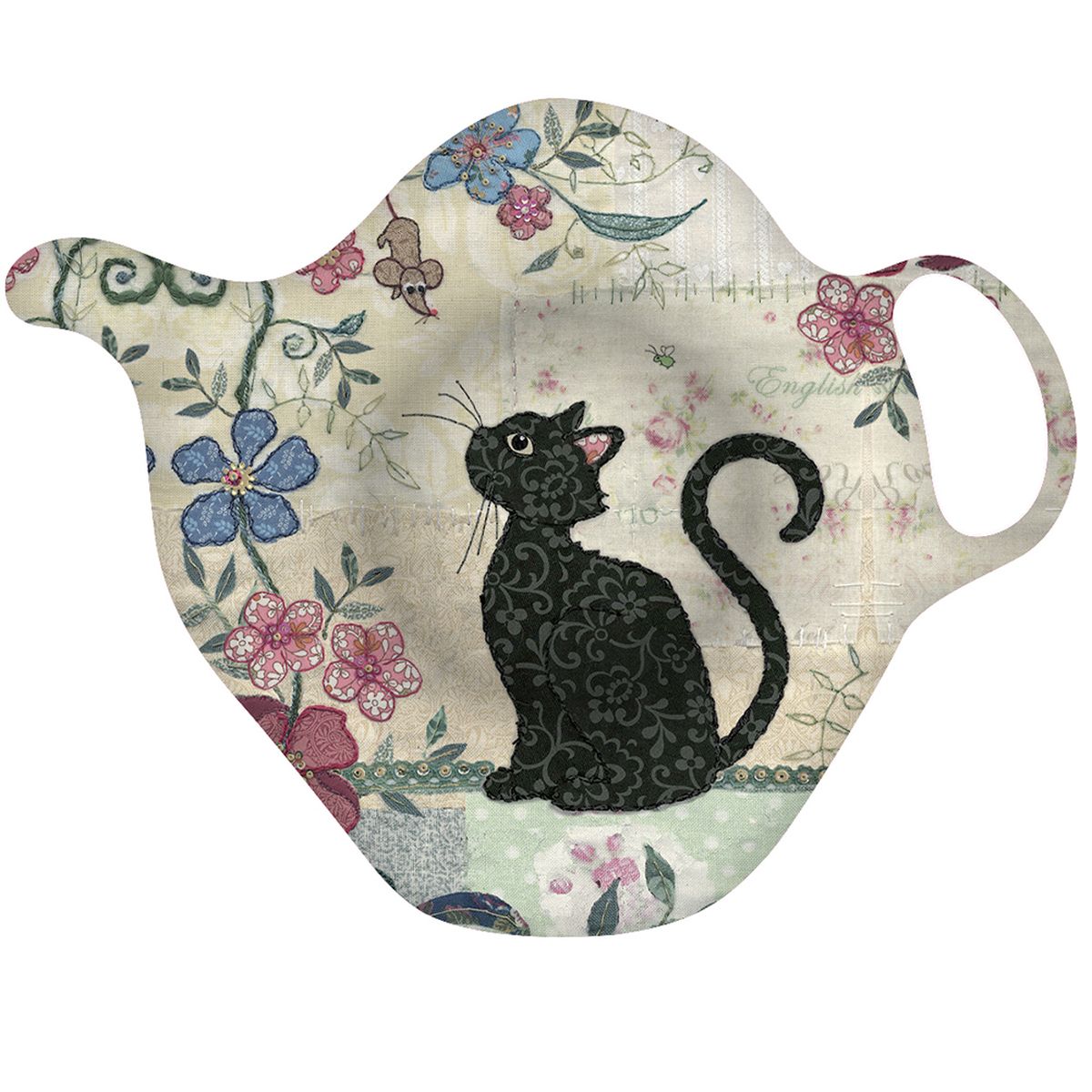 Cat saucer for tea bag