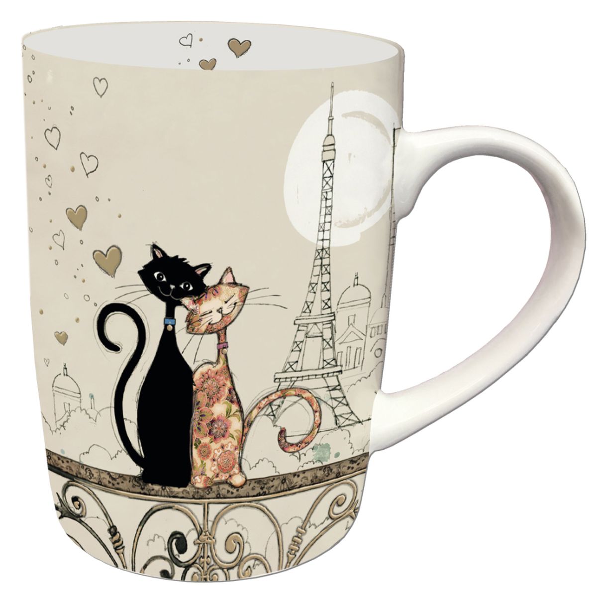 Jane Crowther Bug Art cats mug