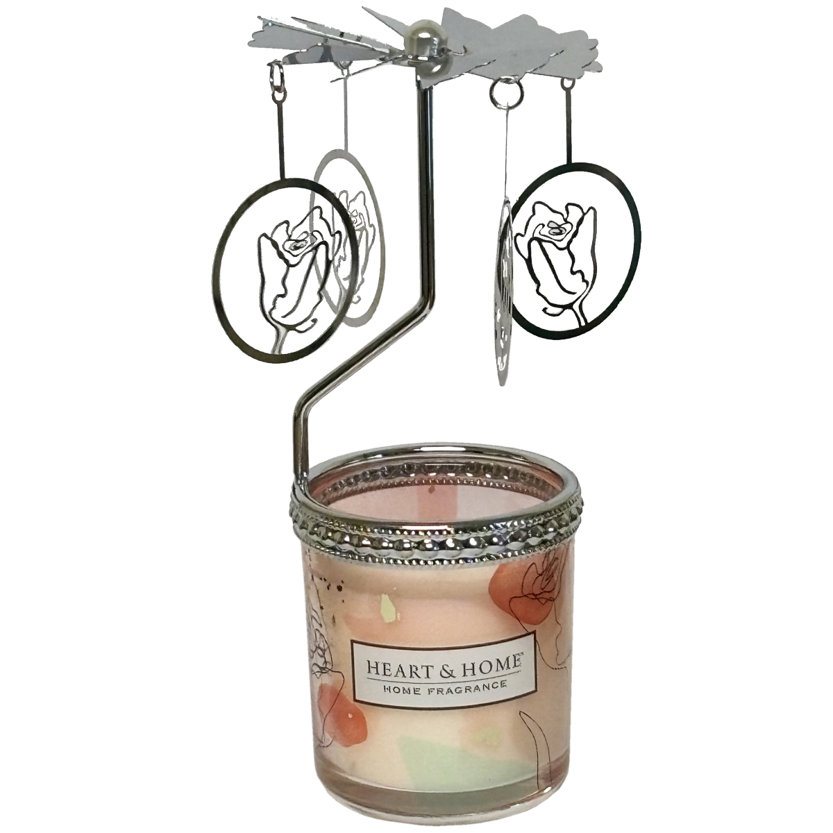 Heart and Home With love small candle gift box with Carrousel