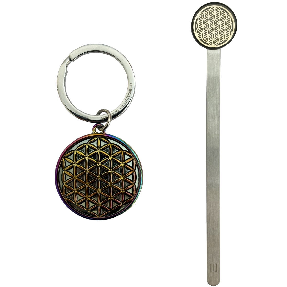 Gift Set Keychain and Bookmark Flower of Life