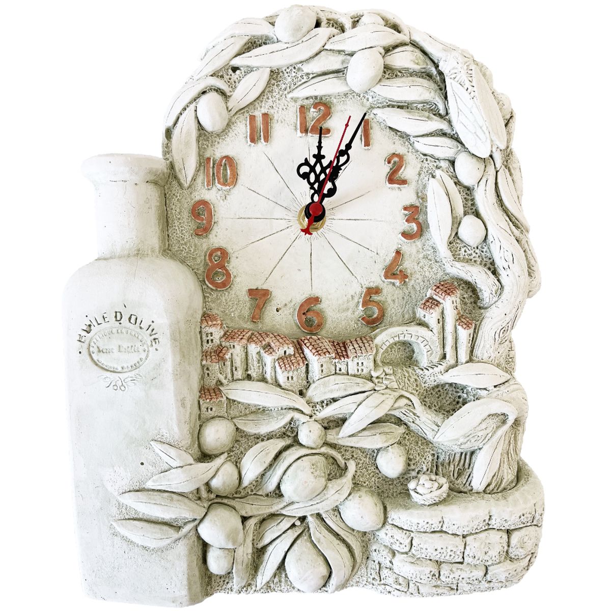 Plaster clock Handmade - Provence