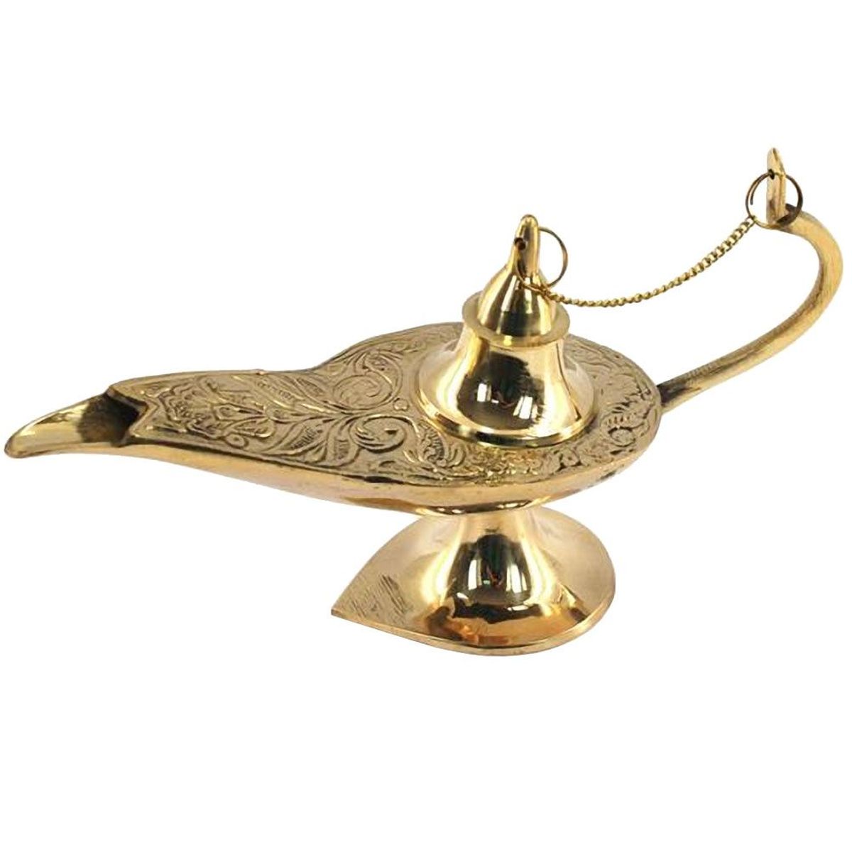 Aladin brass golden lamp