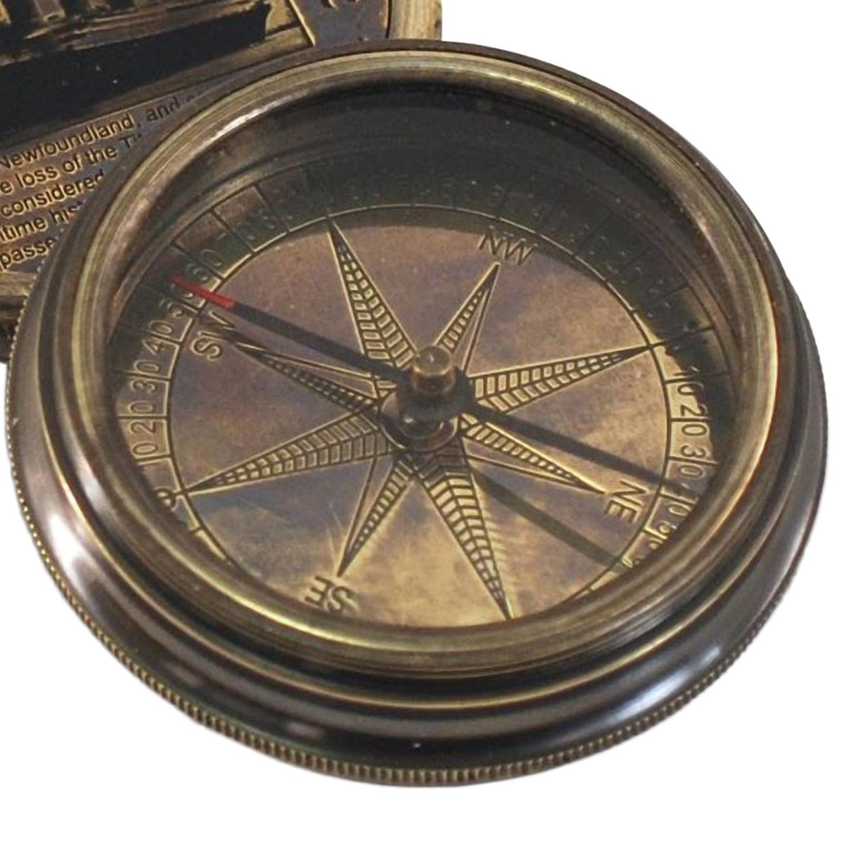 Ornamental Brass Compass - Titanic