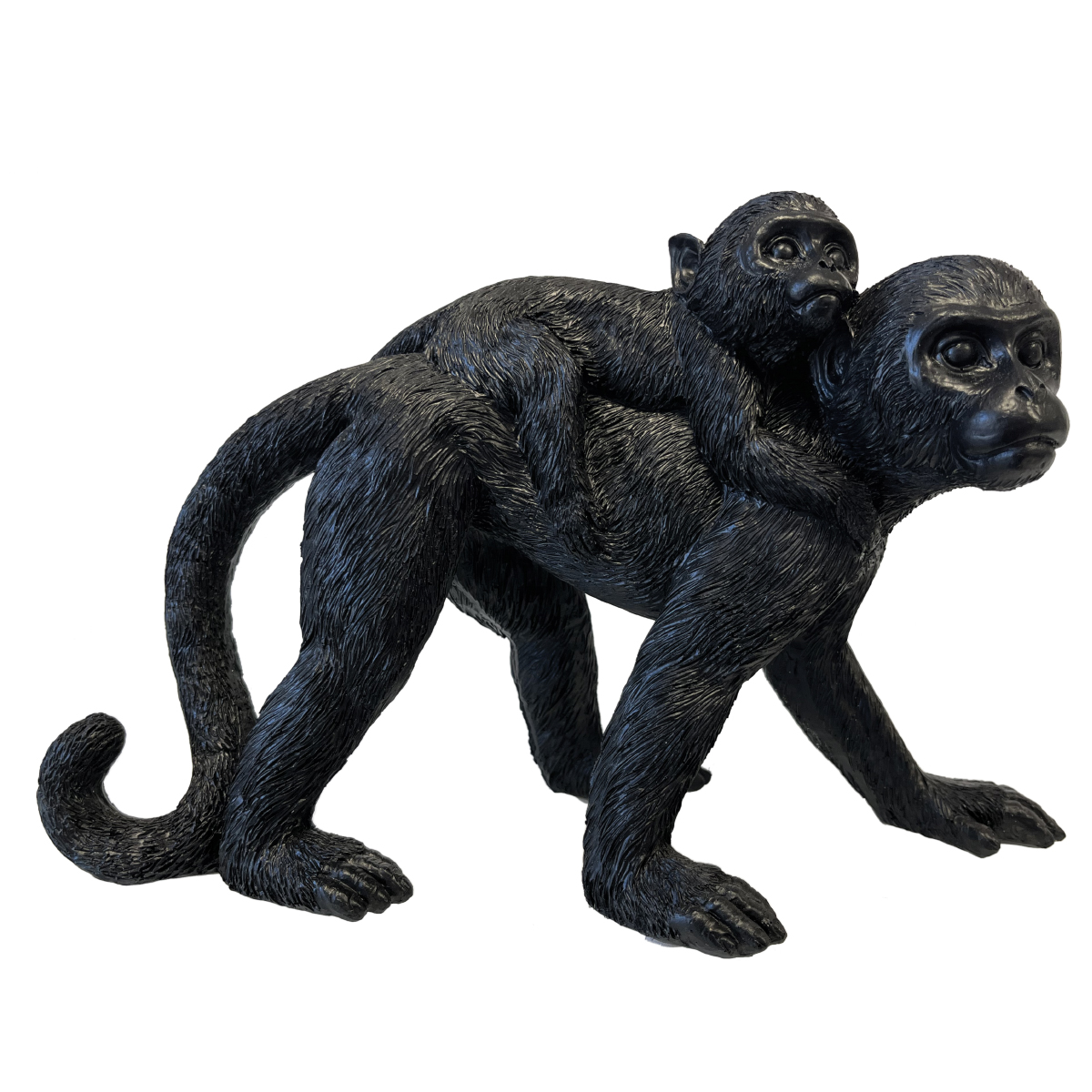 Decorative statuette Mother monkey and baby