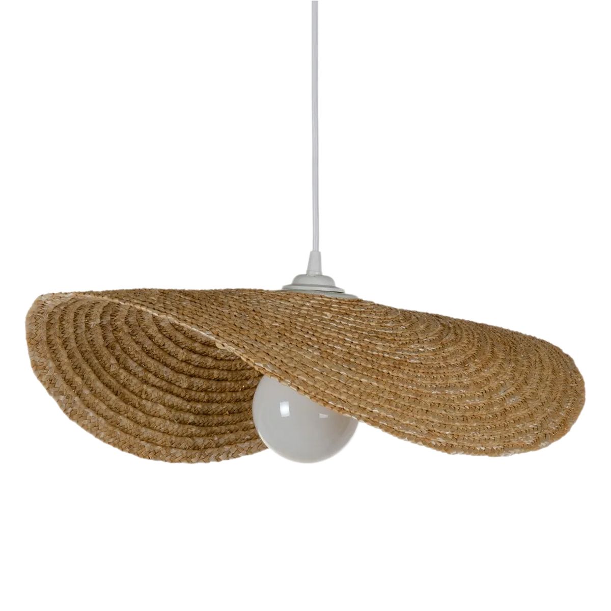 Natural fiber chandelier 60 cm