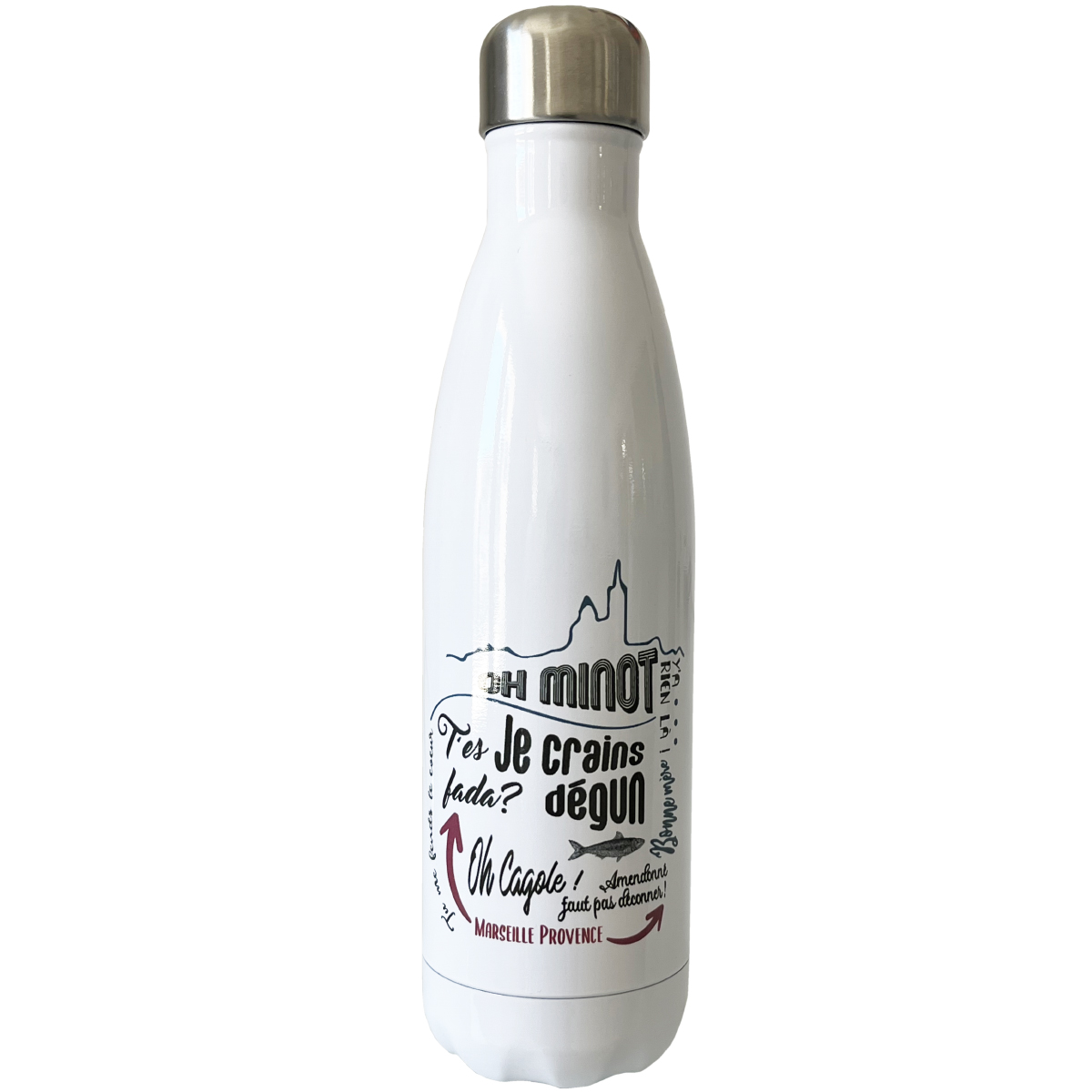 Marseille isothermic stainless steel bottle