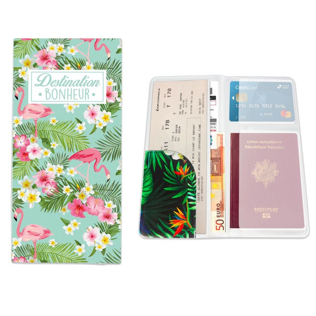 Travel Documents Set - CB Passport and Boarding Pass