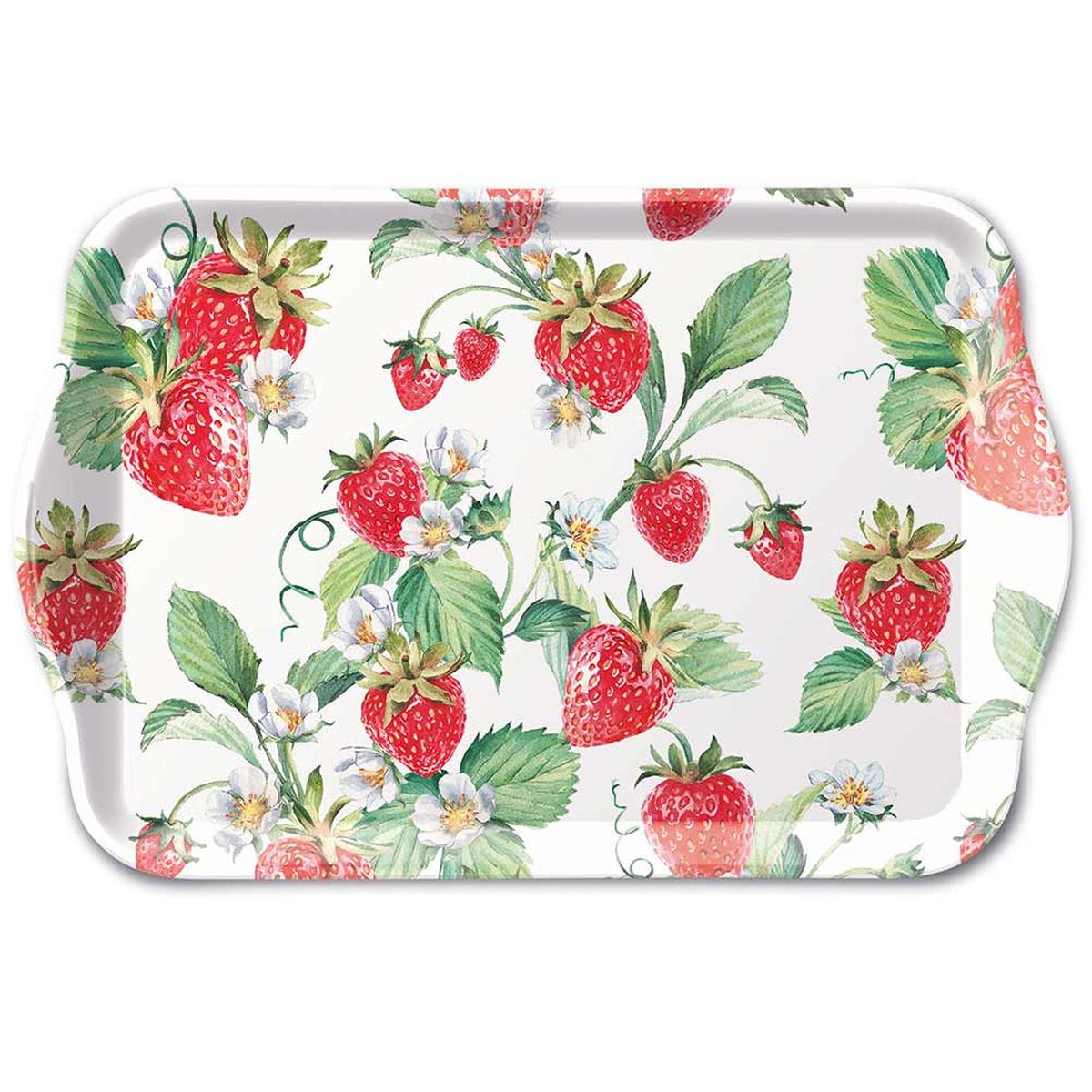 Mini rectangular tray - Garden Strawberries