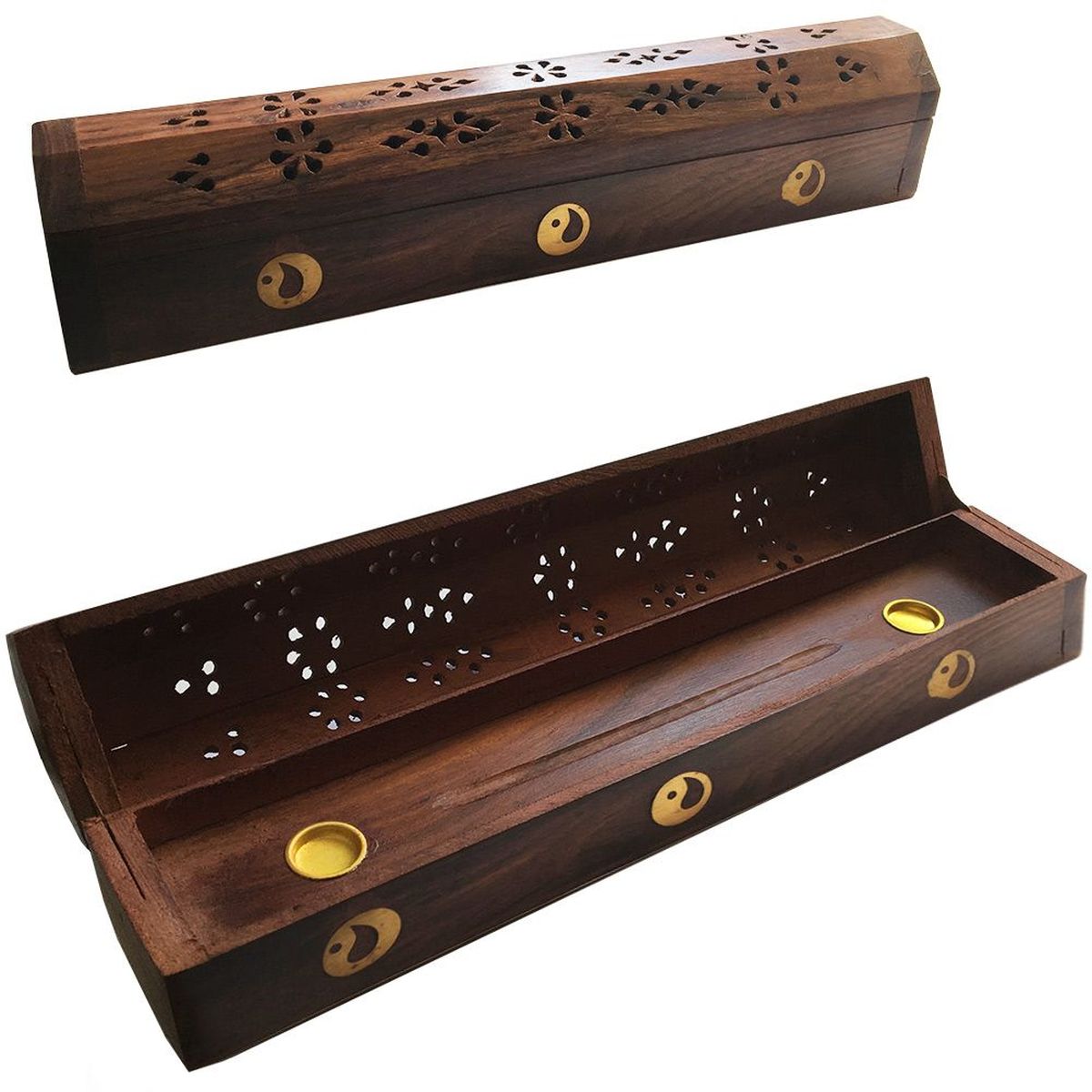 Incense box and stick holder Yin Yang