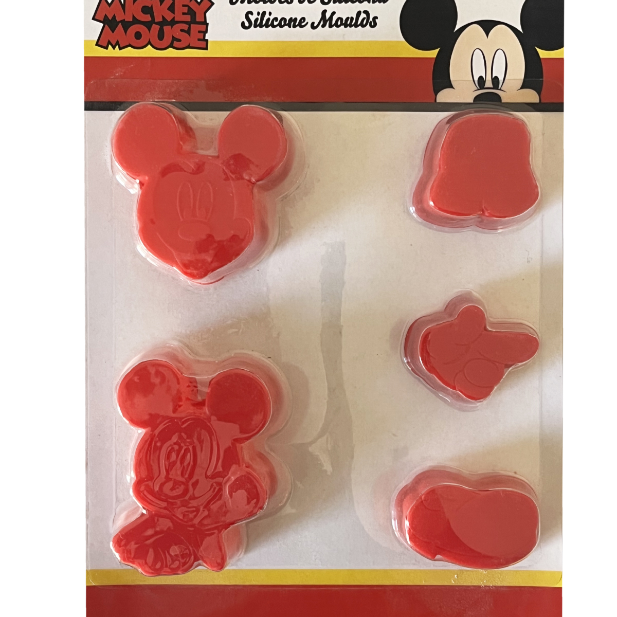 Mickey 5 Small flexible molds RED MODEL