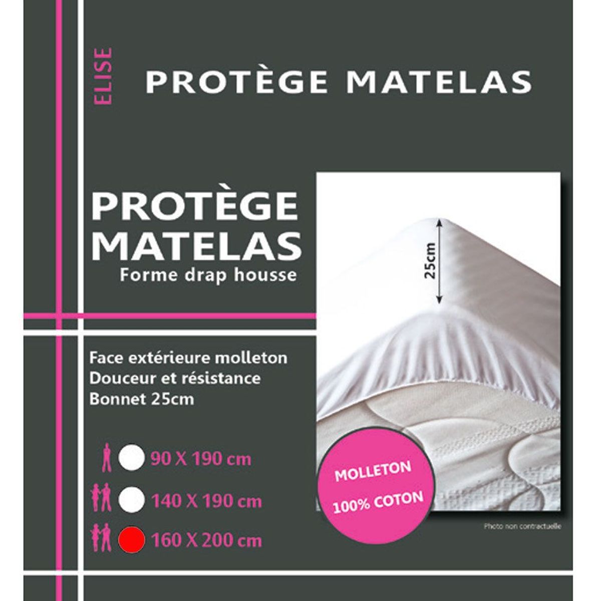 Protects mattress Fleece Cotton 160 x 200 cm