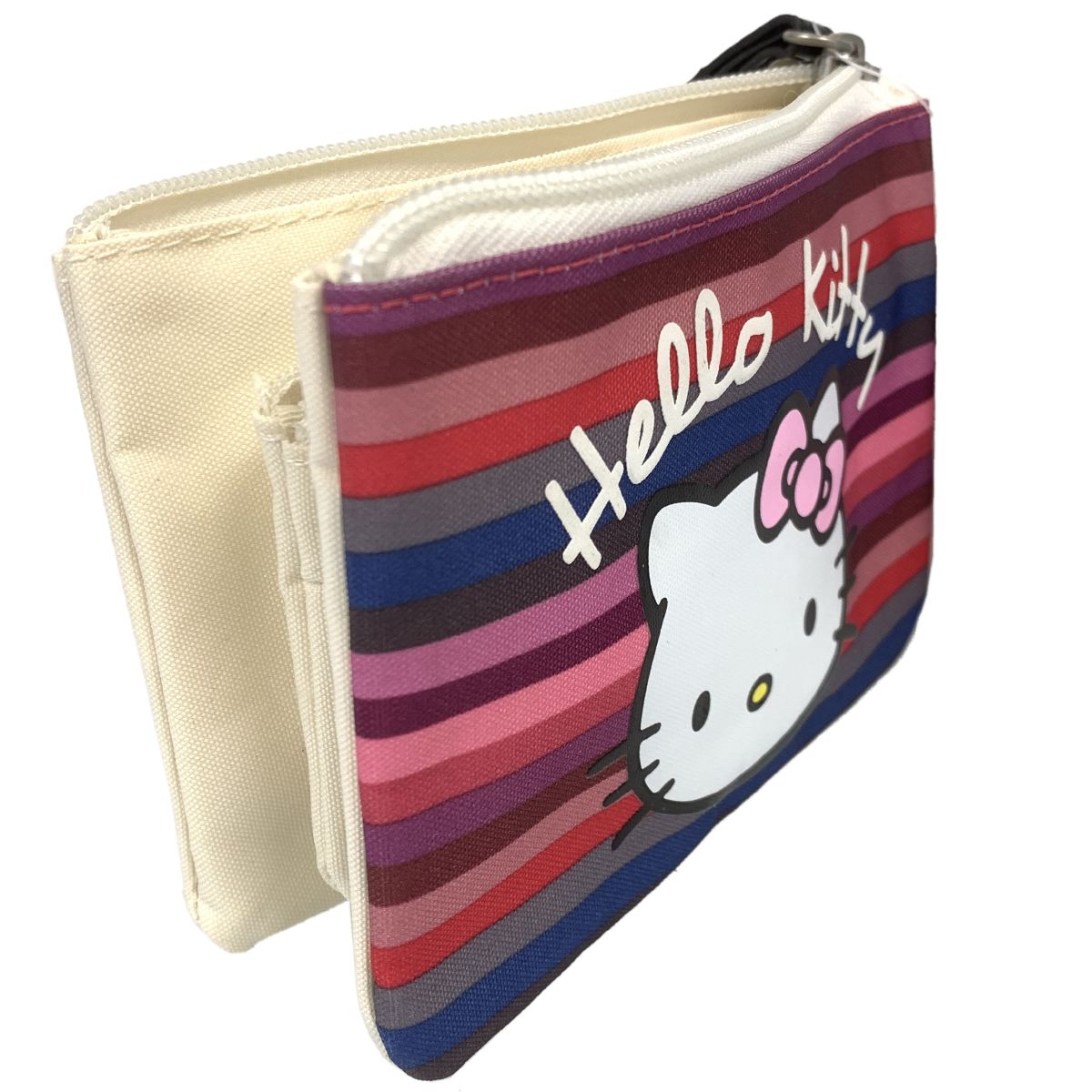 Hello Kitty stripes bellows purse