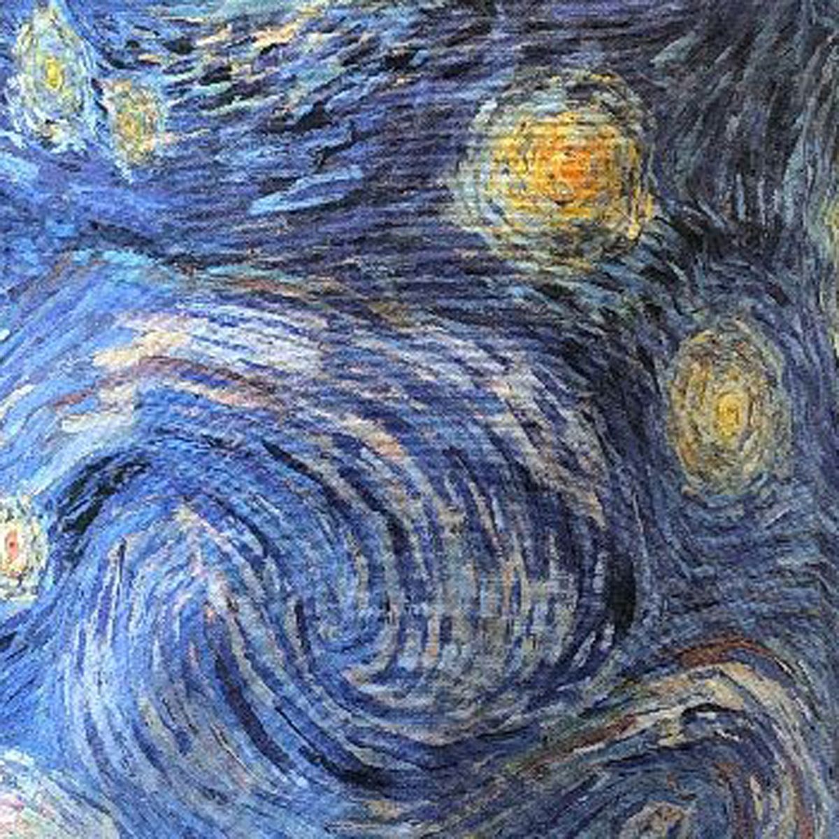 Van Gogh - Nuit toile adult apron