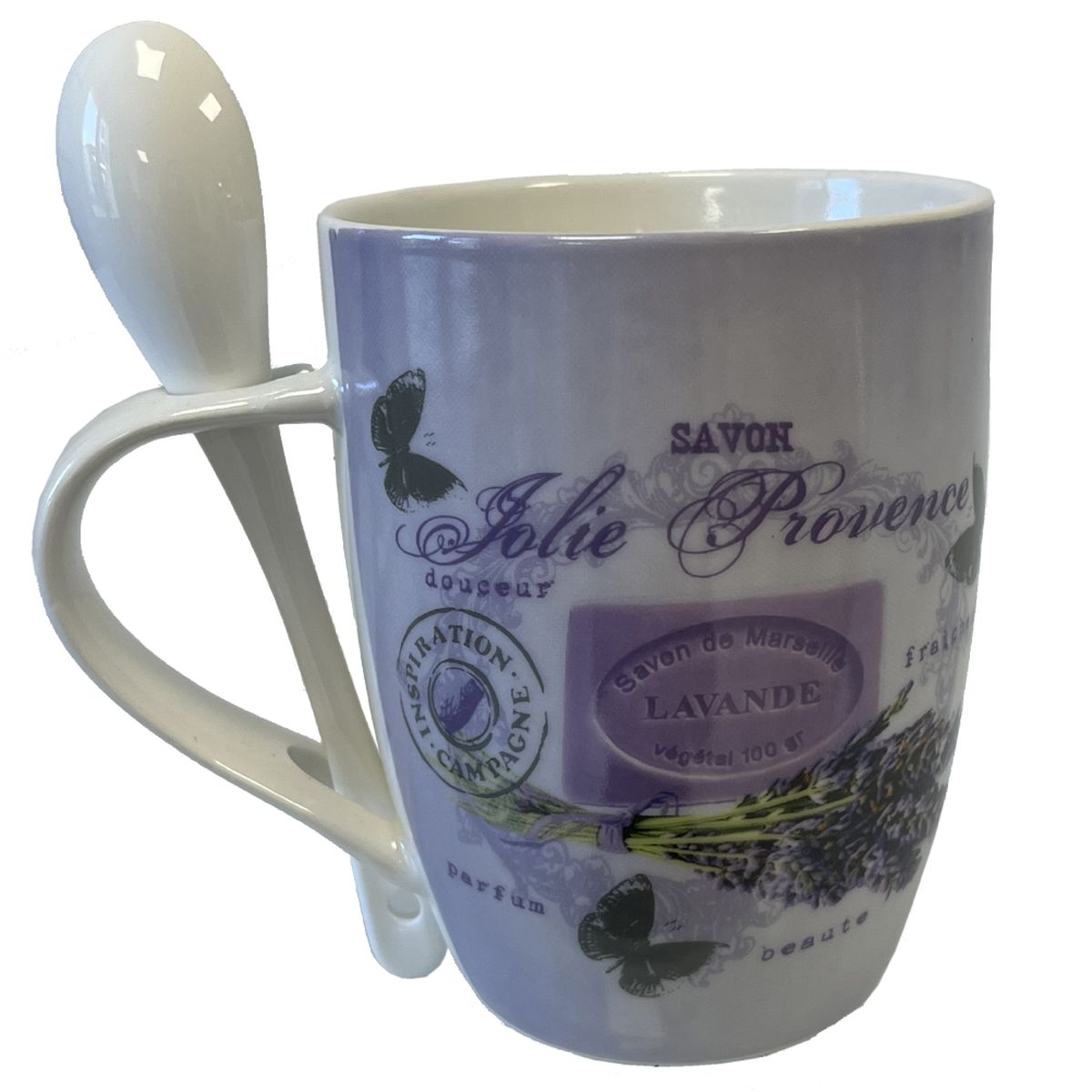 Mug with spoon Jolie Provence