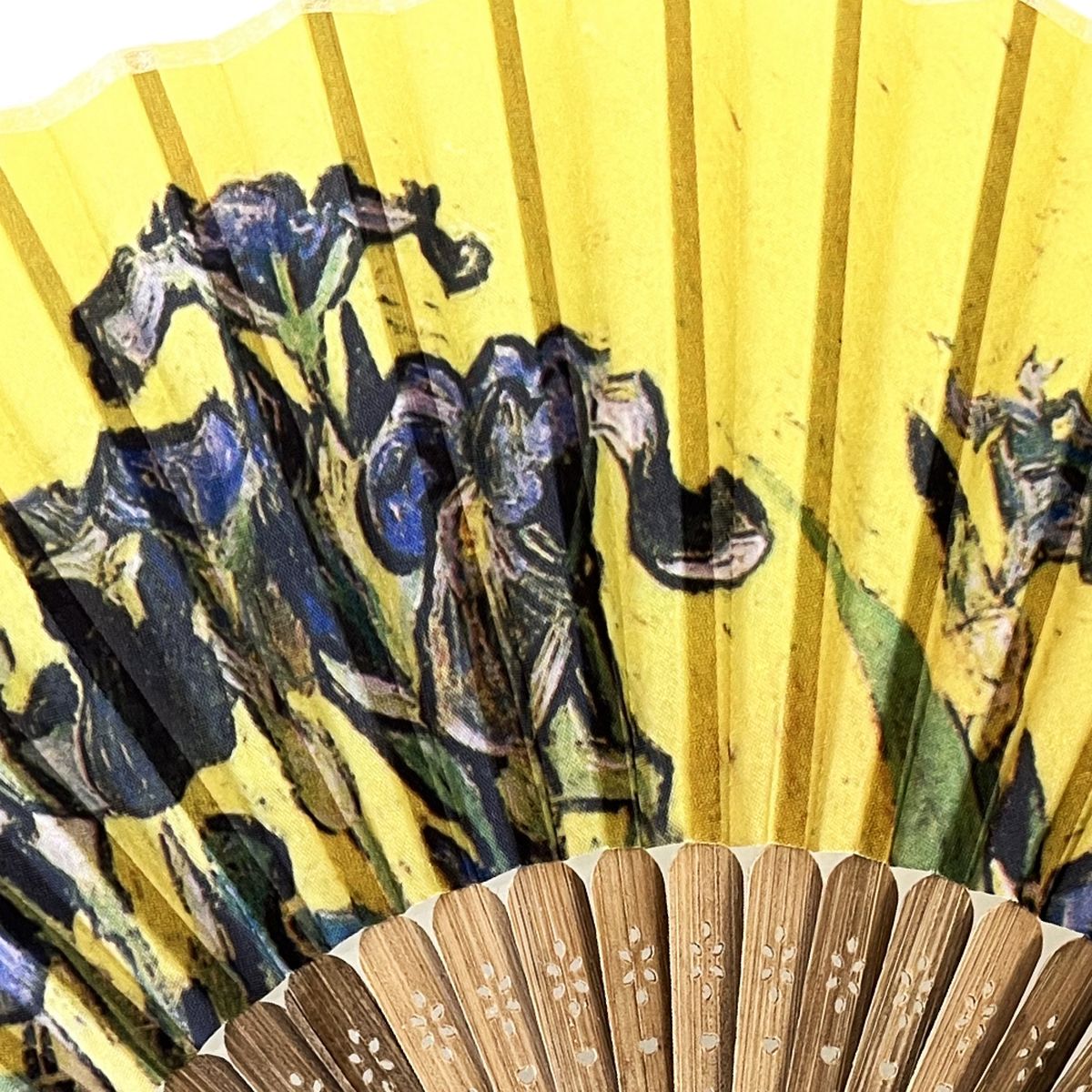 Decorative and useful fan Van Gogh - Yellow Iris