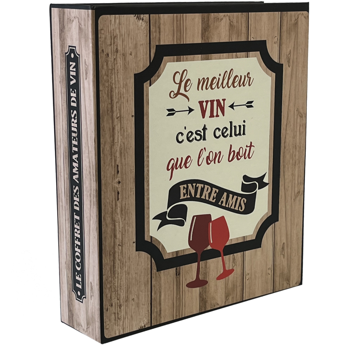 Small sommelier box in the shape of a book