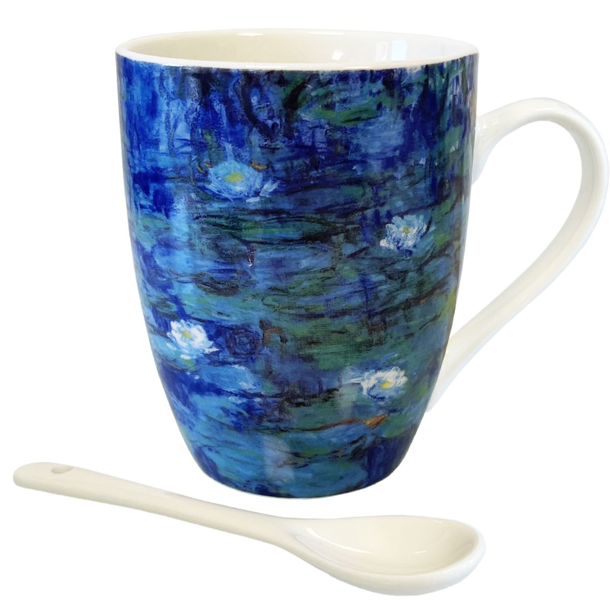 Mug with spoon Monet - Nymphéas