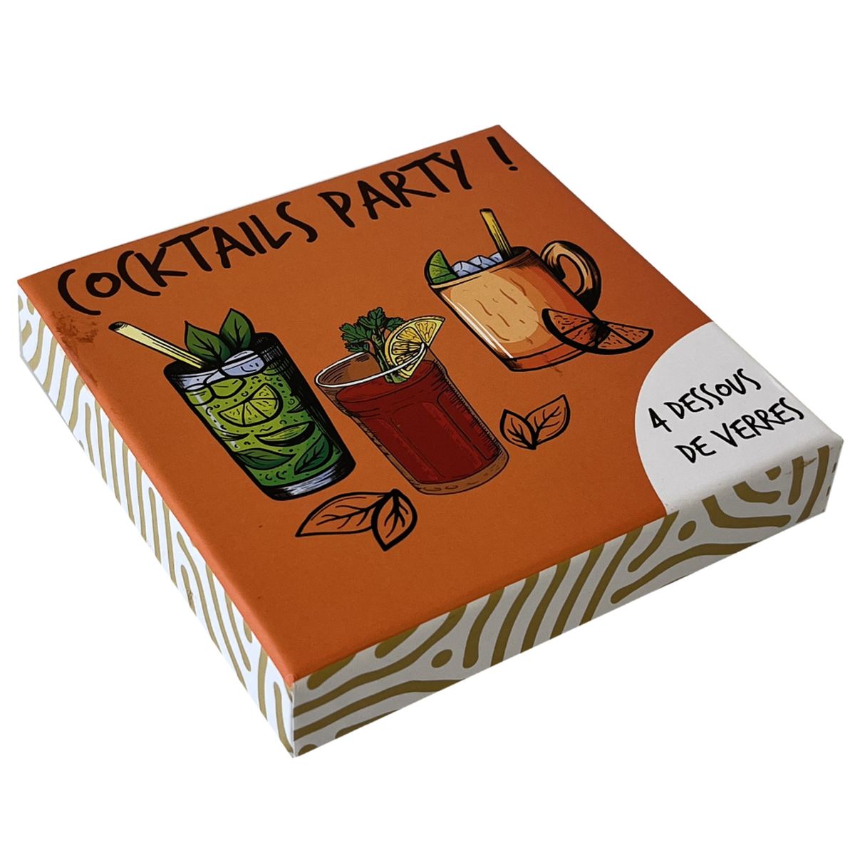 4 coasters - Party Cocktails