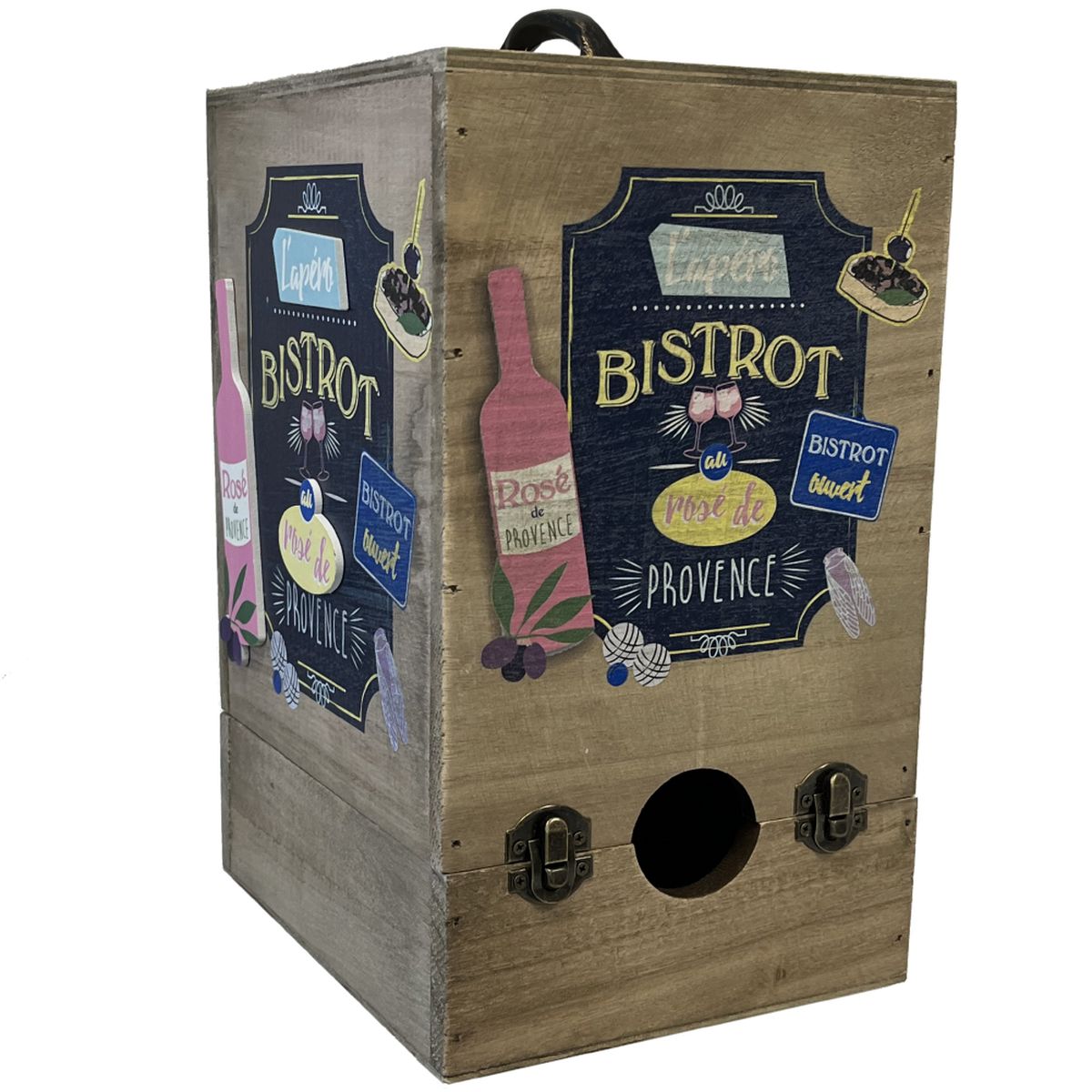 Wooden box cubi cover - Bistrot