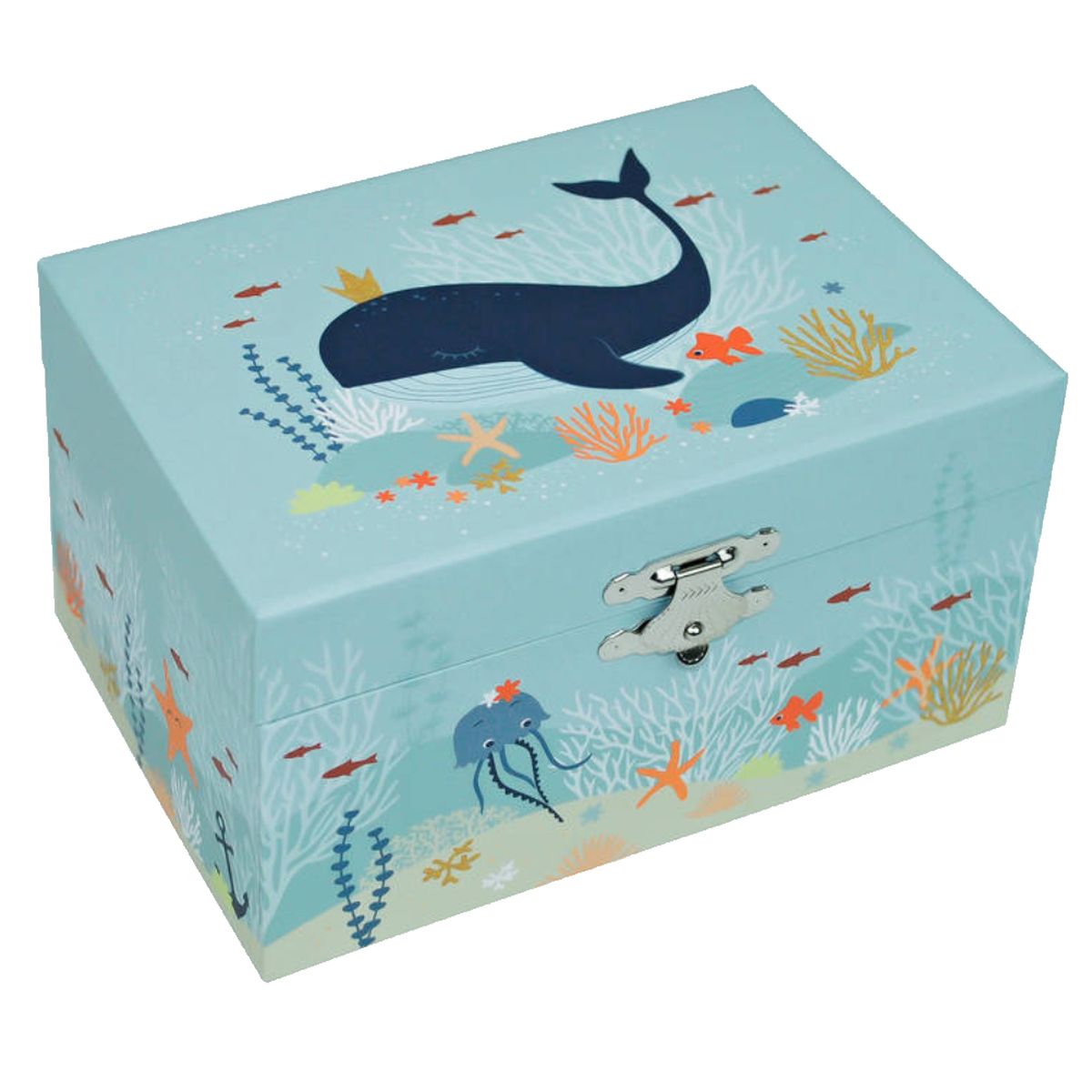 Ocean musical jewelry box
