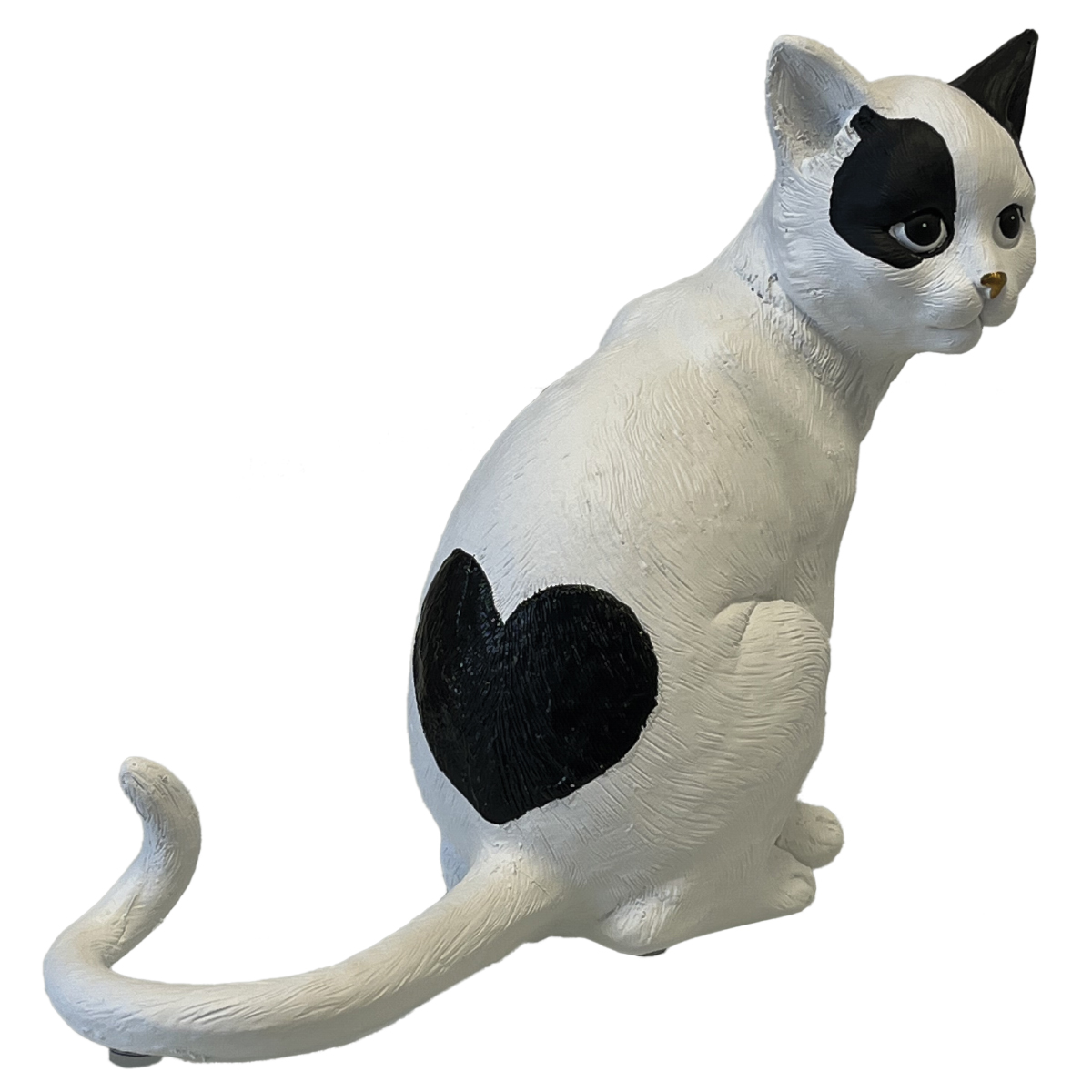 Resin decoration heart cat