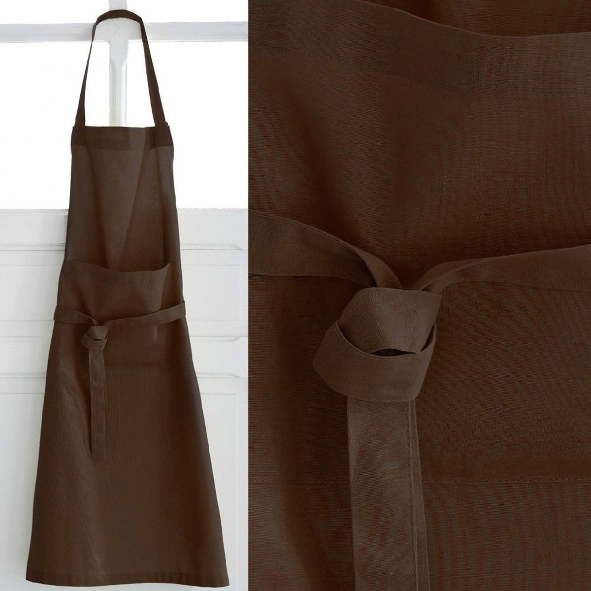 Brown Adult cotton apron