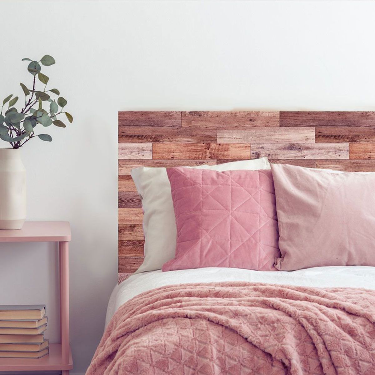 Wooden bedhead Wall Sticker