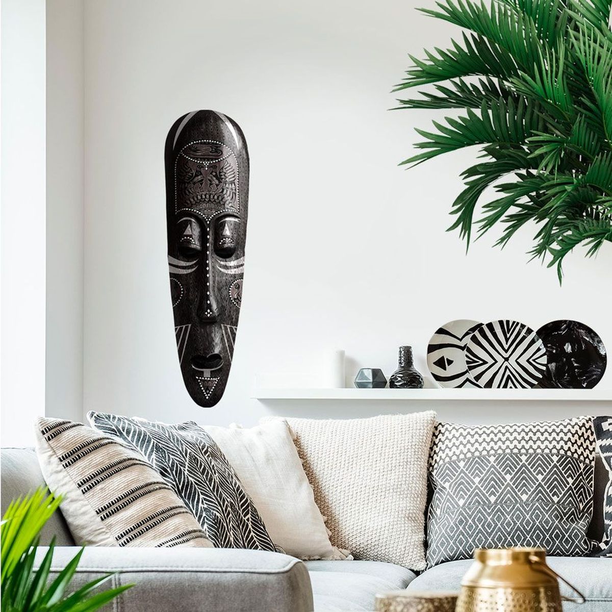 Ethnic Mask Wall Stickers