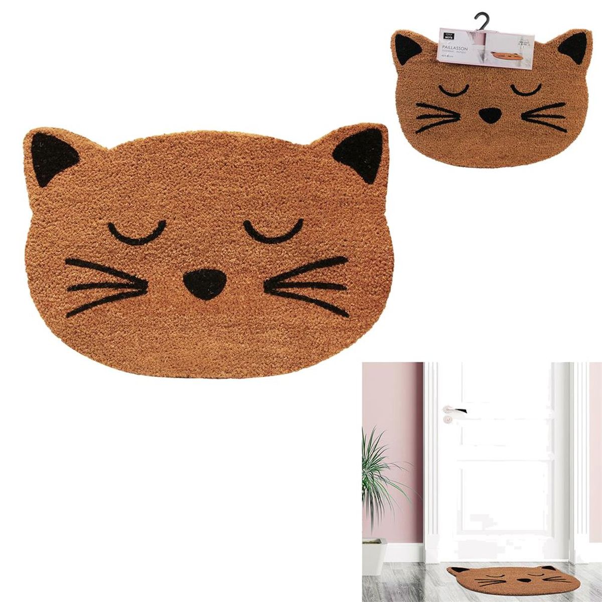 Cat Door Mat Coconut Fiber
