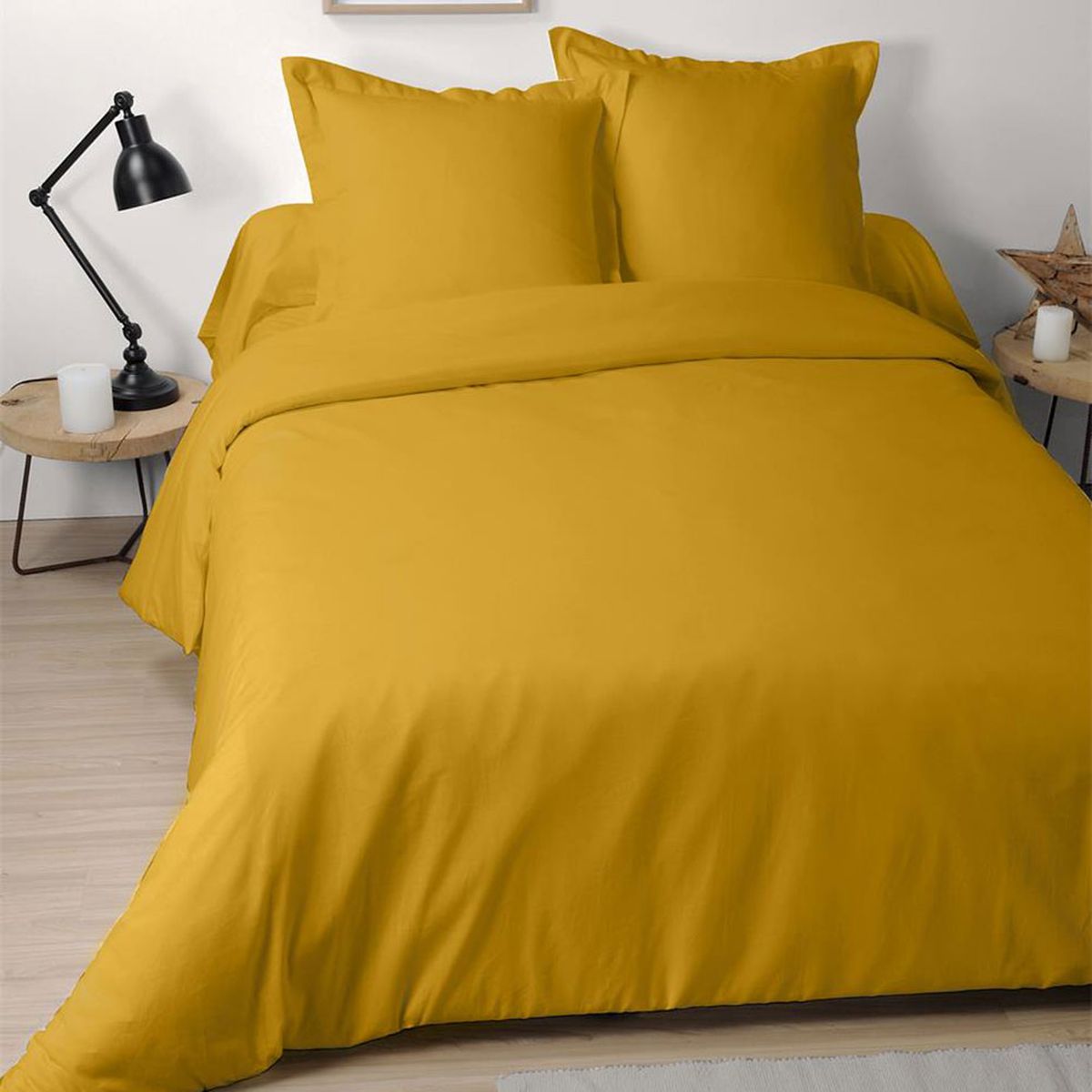 Pillow case 65 x 65 cm - Mustard yellow