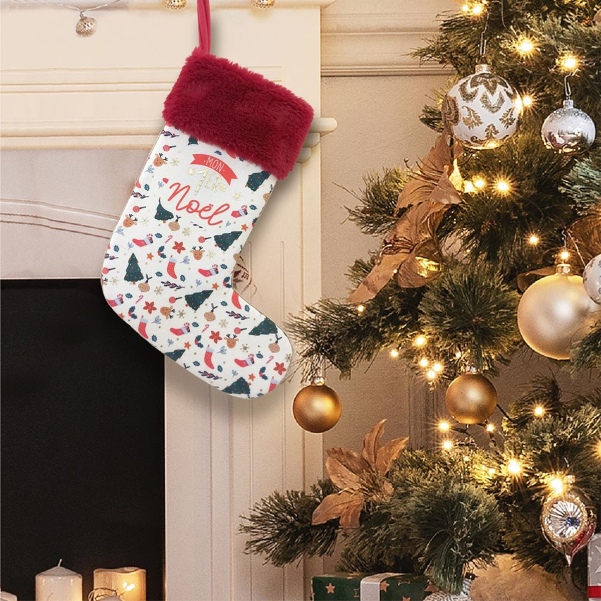 Christmas sock to hang - mon 1er nol