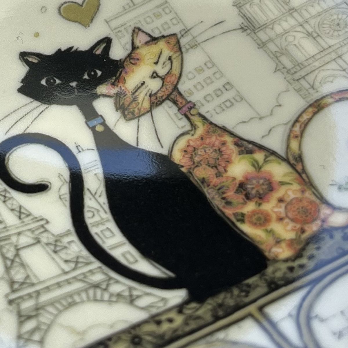 Cats saucer for tea bag