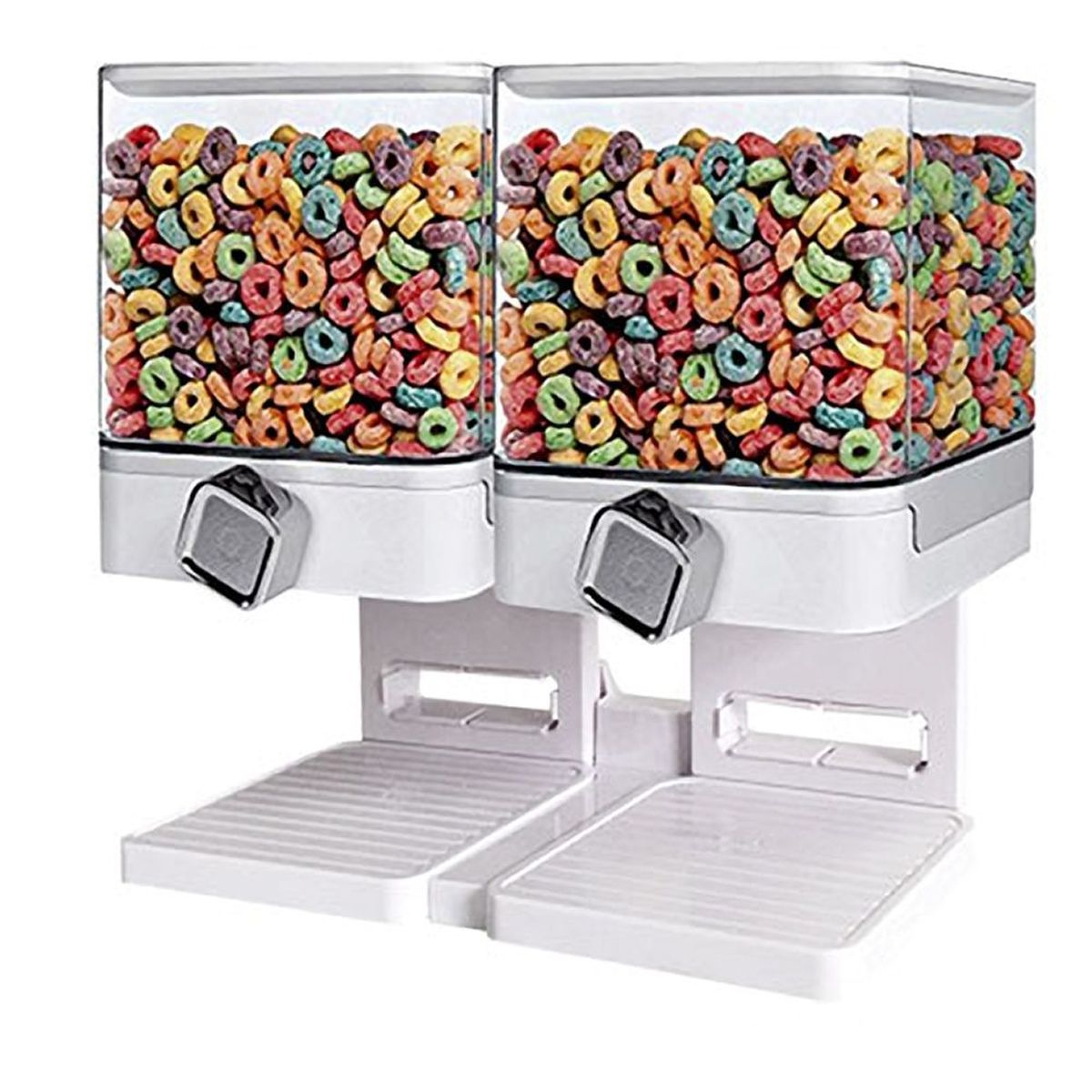 Double dispenser for cereals