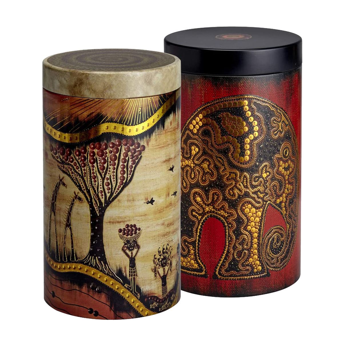 Africa  Metal tin for tea Capacity 500 gr