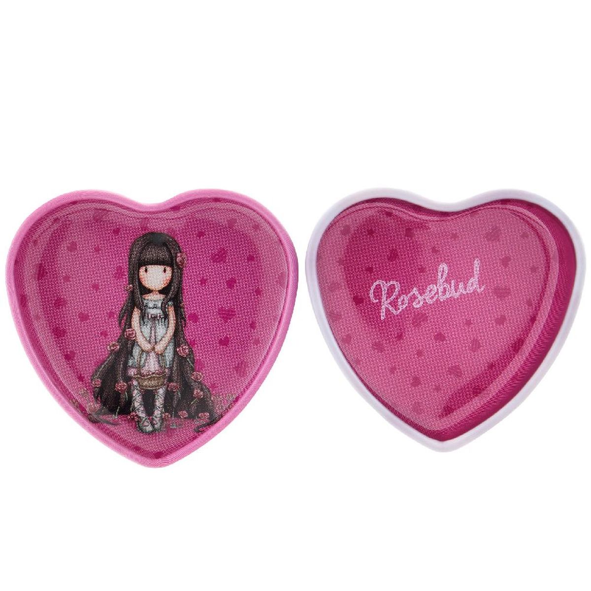 Gorjuss Heart Shaped Tin - Rosebud