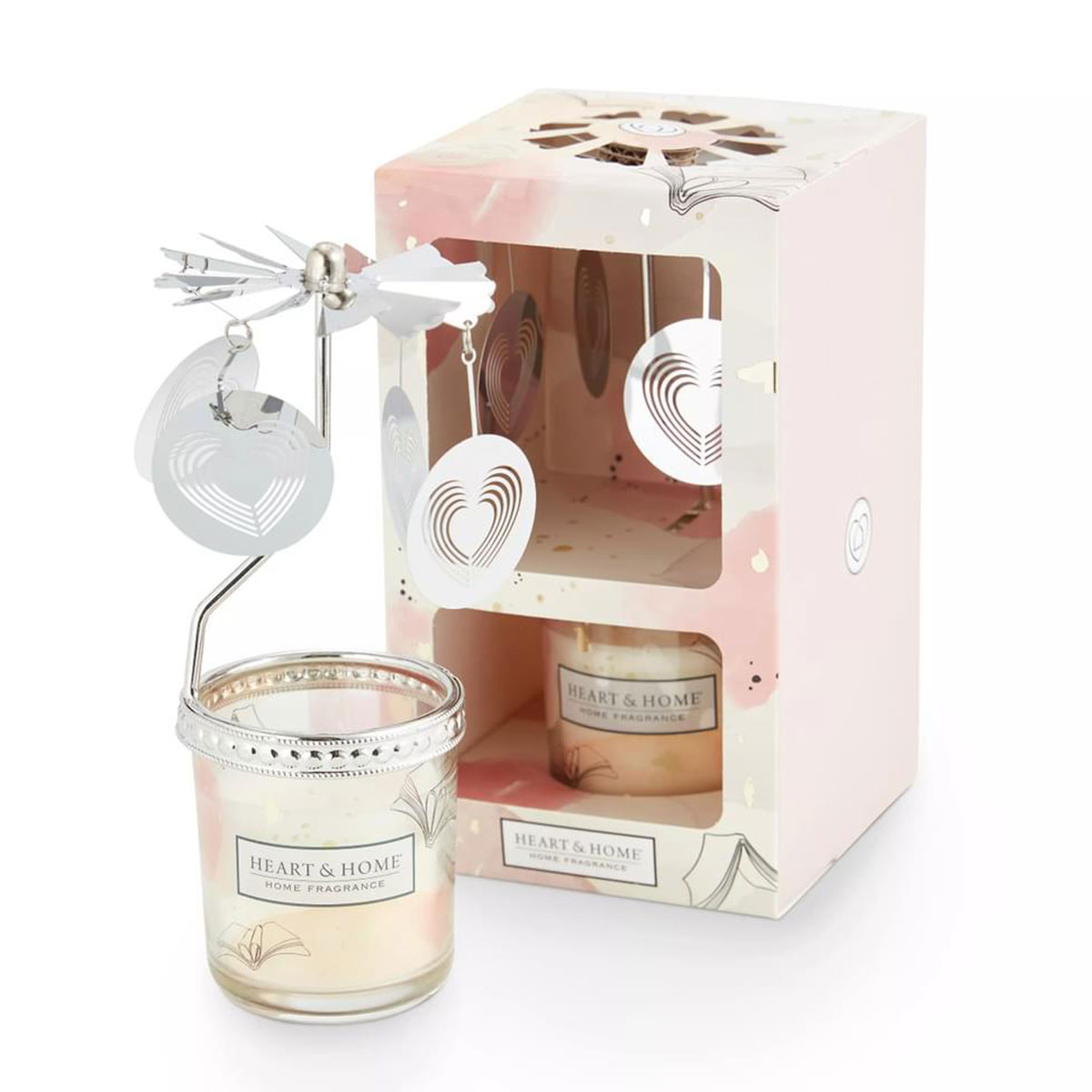 Heart and Home Love Story small candle gift box with Carrousel