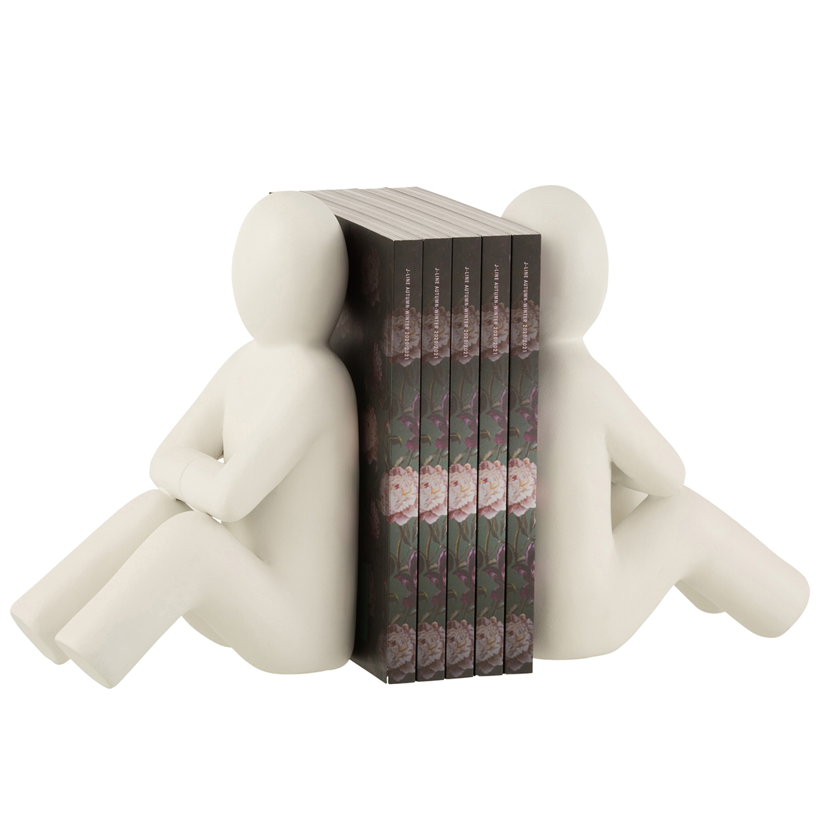 P'tit Maurice bookend in white resin
